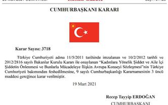 Bir haftasonu kararnamesi klasiği ve istanbul sözleşmesi