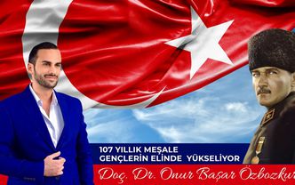 107 yıllık meşale, gençlerin elinde yükseliyor