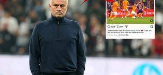 Mourinho'dan Galatasaray'a olay gönderme! Maçtan pozisyon paylaşıp bir de not düştü