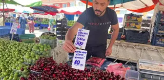 Kiraza 'Tanesi 10 TL' etiketi yazan pazarcı konuştu: Çarpıtıldı