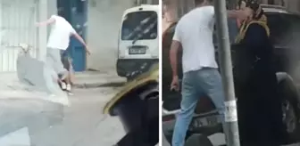 Sultangazi'de sokak ortasında annesini darbetti; çevredekiler izlemekle yetindi