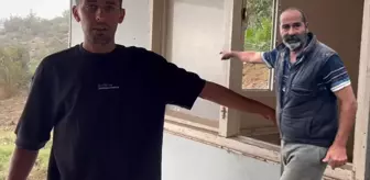 Taş ocağında gerçekleştirilen patlamalarda savrulan taşlardan canlarını zor kurtardılar