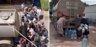 Kentte kriz derinleşiyor! Vatandaşlar tanker ve çeşme önlerinde kuyrukta