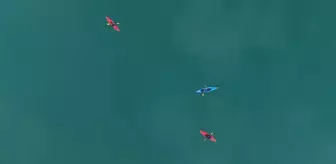 Tortum Gölü'nde kano keyfi