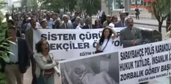 Öğretmenler, Şiddeti Protesto Etti