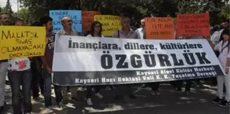 Sürgü'de Ev Taşlamaya, Kayseri'deki Alevilerden Protesto