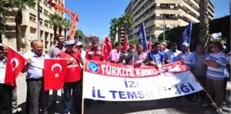 İzmir'de Kamu- Sen'den Terör Protestosu