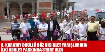 6. Karatay Ödüllü Düz Bisiklet Yarışmaları Adalet Parkı'nda Start Aldı