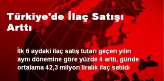 Türkiye'de İlaç Satışı Arttı