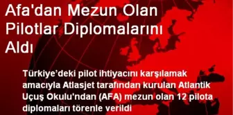 Afa'dan Mezun Olan Pilotlar Diplomalarını Aldı