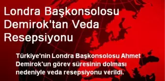 Londra Başkonsolosu Demirok'tan Veda Resepsiyonu