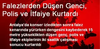 Falezlerden Düşen Genci, Polis ve İtfaiye Kurtardı