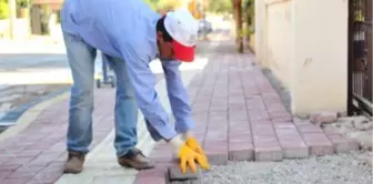 Şehit Üsteğmen Gökhan Korkut Caddesi'nde Kaldırım Çalışmaları Başladı