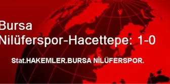 Bursa Nilüferspor-Hacettepe: 1-0