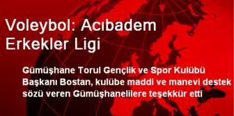 Voleybol: Acıbadem Erkekler Ligi