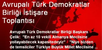 Avrupalı Türk Demokratlar Birliği İstişare Toplantısı