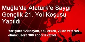 Muğla'da Atatürk'e Saygı Gençlik 21. Yol Koşusu Yapıldı