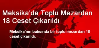 Meksika'da Toplu Mezardan 18 Ceset Çıkarıldı