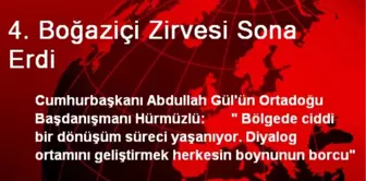 4. Boğaziçi Zirvesi Sona Erdi