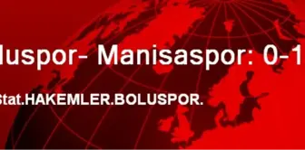 Boluspor- Manisaspor: 0-1