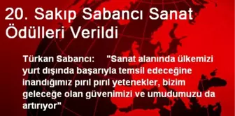 20. Sakıp Sabancı Sanat Ödülleri Verildi