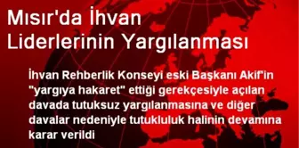 Mısır'da İhvan Liderlerinin Yargılanması