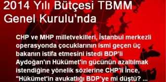 2014 Yılı Bütçesi TBMM Genel Kurulu'nda