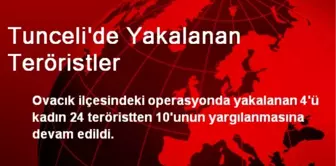 Tunceli'de Yakalanan Teröristler