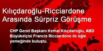 Kılıçdaroğlu-Ricciardone Arasında Sürpriz Görüşme