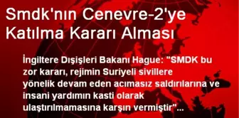 Smdk'nın Cenevre-2'ye Katılma Kararı Alması