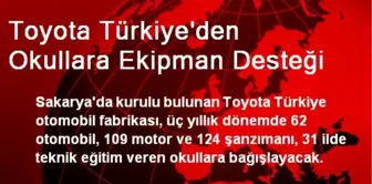 Toyota Türkiye'den Okullara Ekipman Desteği