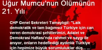 Uğur Mumcu'nun Ölümünün 21. Yılı