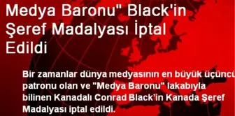 Medya Baronu' Black'in Şeref Madalyası İptal Edildi