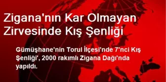 Zigana'nın Kar Olmayan Zirvesinde Kış Şenliği