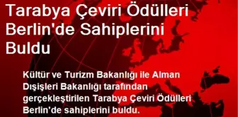 Tarabya Çeviri Ödülleri Berlin'de Sahiplerini Buldu