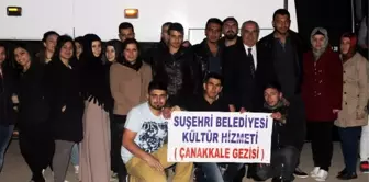 Suşehri'nde Üniversite Öğrencileri Çanakkale'ye Gitti