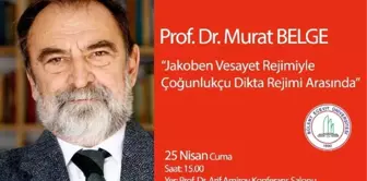 Prof. Dr. Murat Belge, Beü'nün Konuğu Olacak