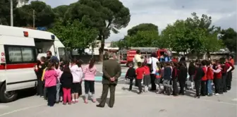 Burhaniye'de Öğrencilere Trafik Güvenliği Dersi