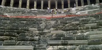 Aspendos'ta Restorasyon Çalışmaları