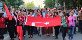 Kahramanmaraş Ülkü Ocakları'ndan Bayrak Yürüyüşü