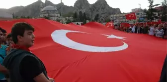 Lice'de Türk Bayrağının İndirilmesine Tepki Yürüyüşü