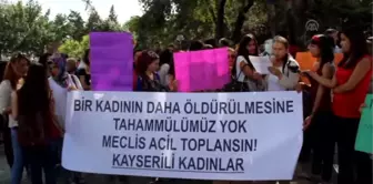 Kadın cinayetleri protestosu -