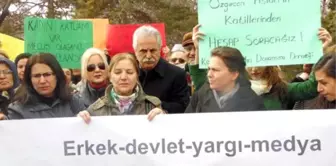 Kayseri'de Özgecan İçin Ağlatan Kadın Eylemi