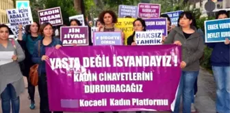 Kocaeli Kadın Platformu'ndan Kadın Cinayetlerine Protestosu