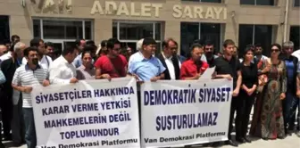 Kck'lılara Verilen Ceza Protesto Edildi