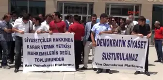 Kck'lılara Verilen Ceza Protesto Edildi