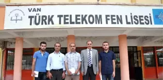 Tübitak'ın Düzenlediği Yarışmada 4. Olan Türk Telekom Lisesi Öğrencilerine Ödül