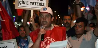 Doğu Türkistan'daki Çin Zulmü Protesto Edildi