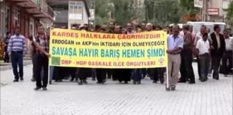 Başkale'de Operasyonlar Protesto Edildi