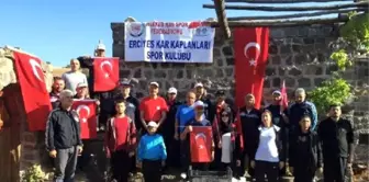 Erciyes Kar Kaplanları'ndan Serçel Yaylası'nda Terör Protestosu